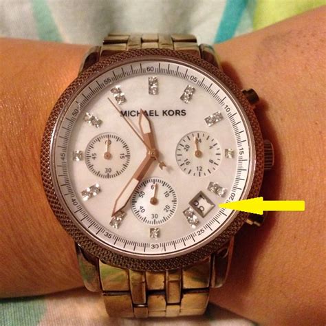 real vs fake mk watch|false michael kors watch.